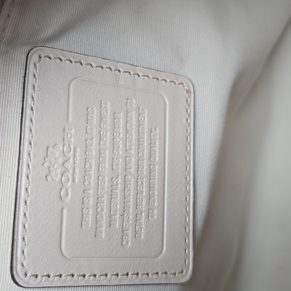 Coach Small Kelsey Satchel Signature Jacquard Light Khaki Chalk Trim New - Picture 12 of 14